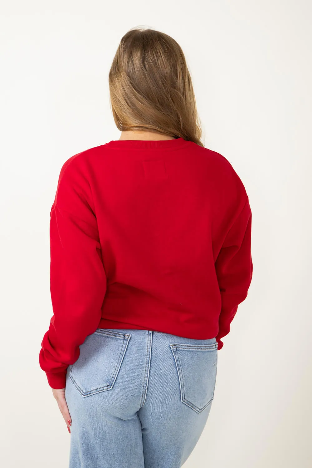 1897 Active Sweetheart Fleece Sweatshirt for Women in Red | GT062-SWEETHEART-RED
