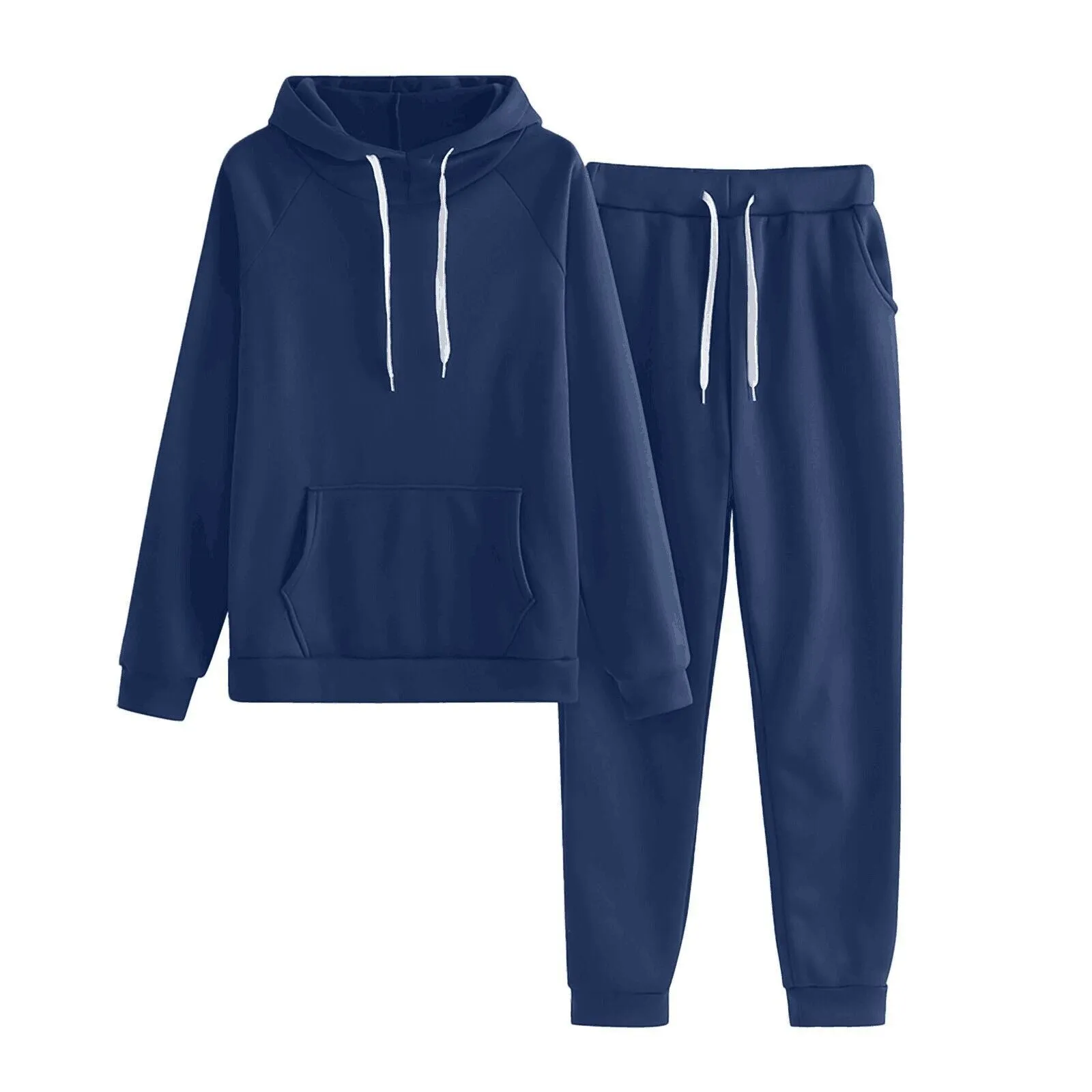 2023 wholesale Outfits Autumn Women's Fleece Tracksuit 2 Pieces Set Pullover Hoodies Pants Sport Suit Female Winter Warm Sweatshirt Long Sleeve Hooded Matching Joggers Sweatpants hoodie set