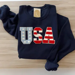 4th Of July USA Crewneck Sweatshirt