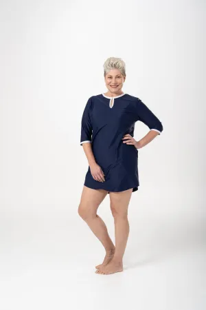 A-Line Rashie Dress nautical navy