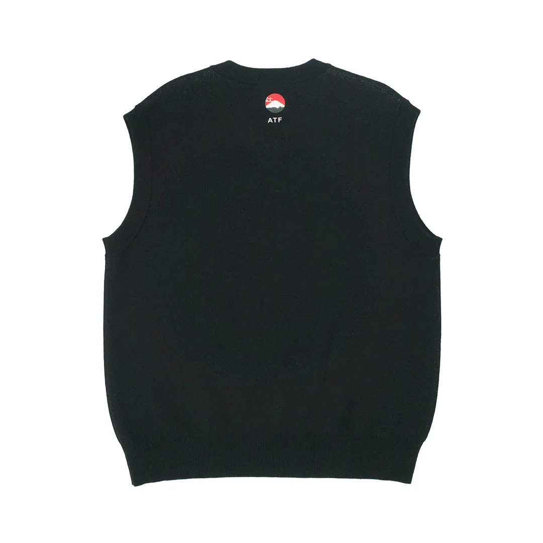 A Thousand Futures 'Sumo' Knit Vest - Black