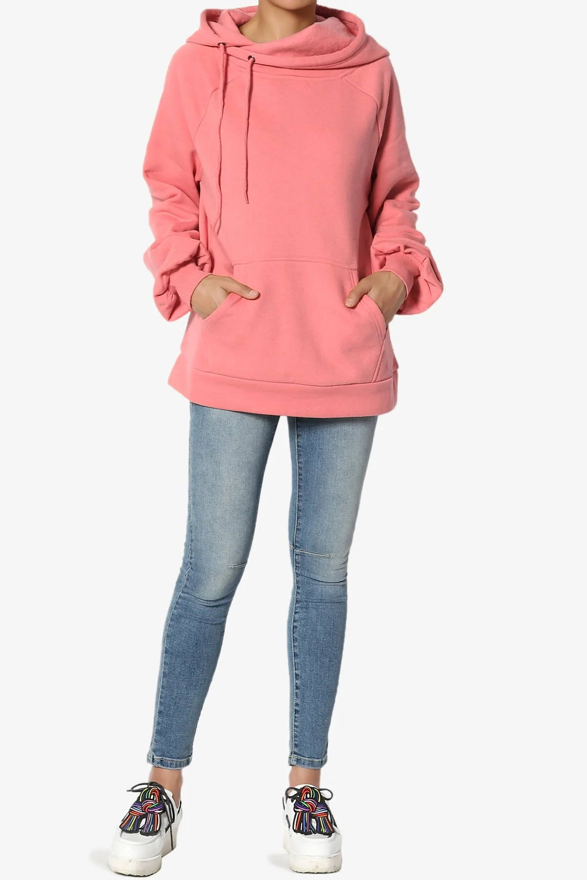 Accie Side Drawstring Hooded Sweatshirts