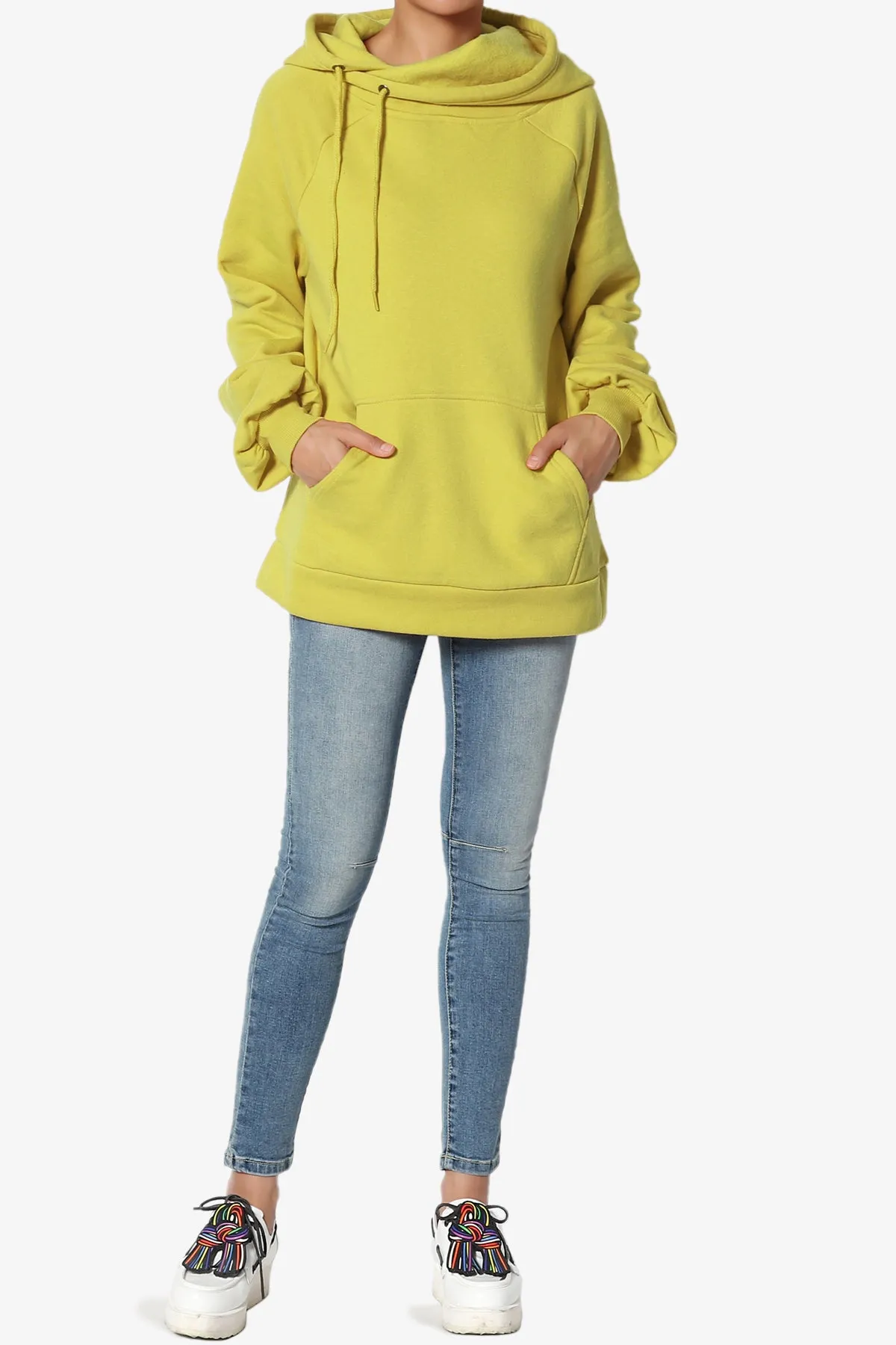Accie Side Drawstring Hooded Sweatshirts