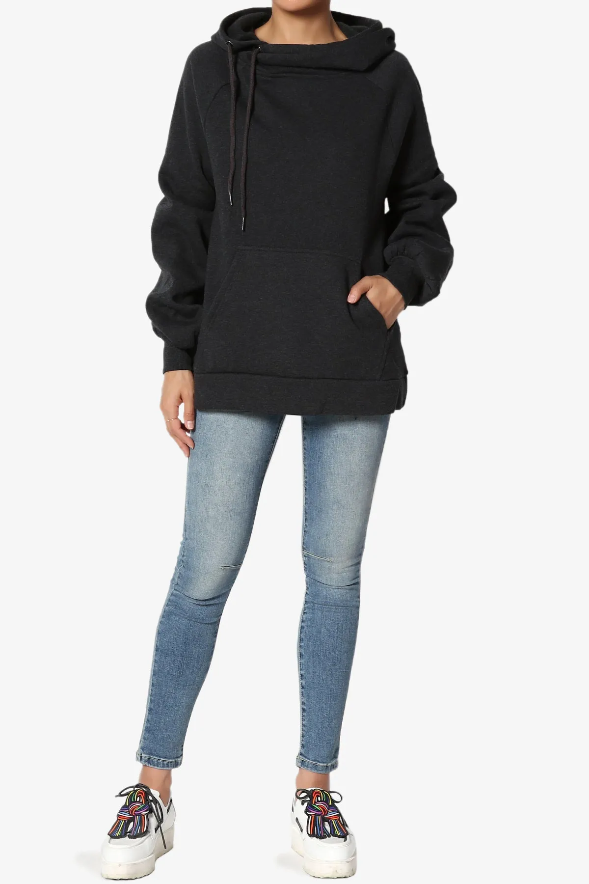 Accie Side Drawstring Hooded Sweatshirts
