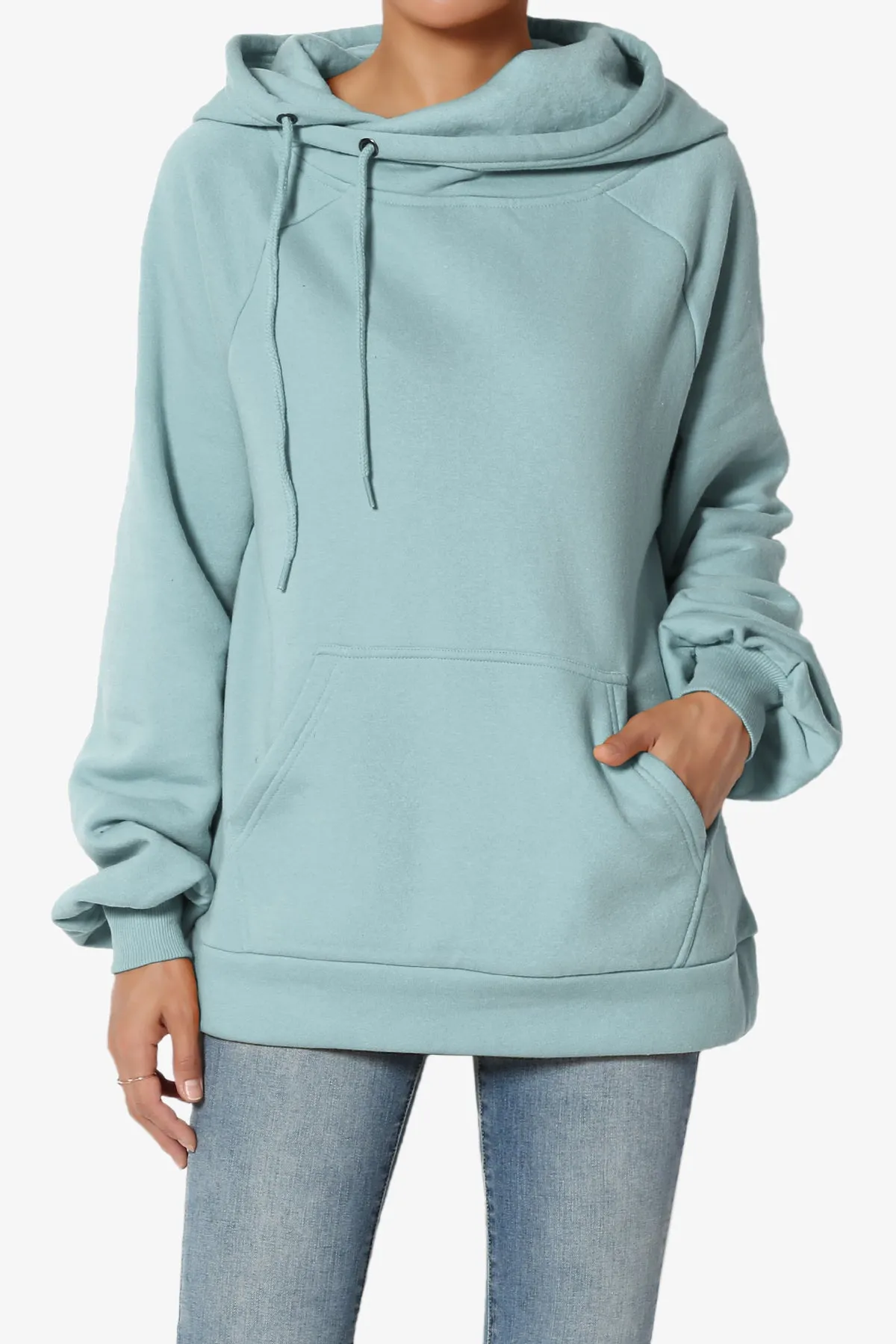 Accie Side Drawstring Hooded Sweatshirts