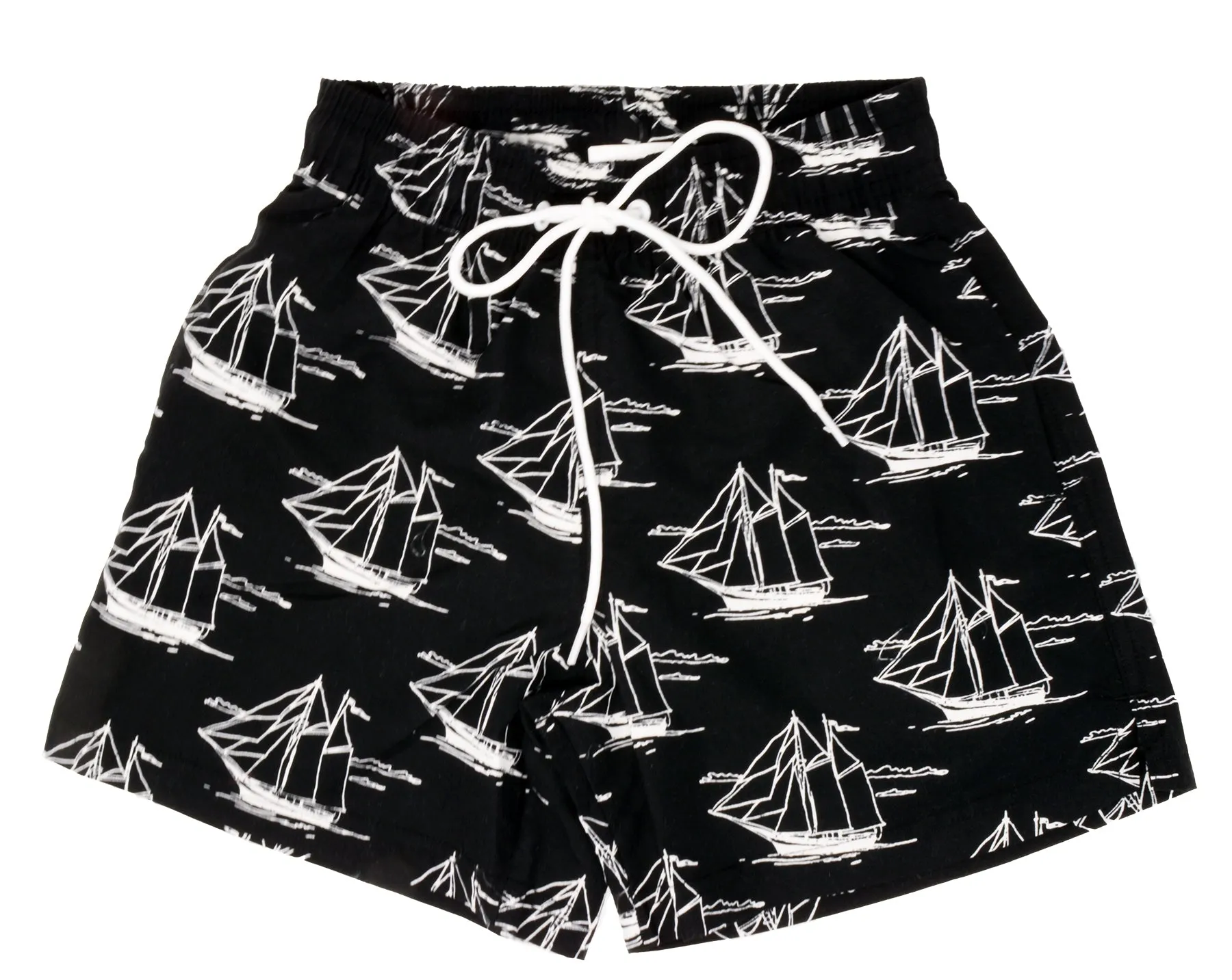 Adoretex Boy's Sailing Boat Printed Beach Board Shorts (MP019)