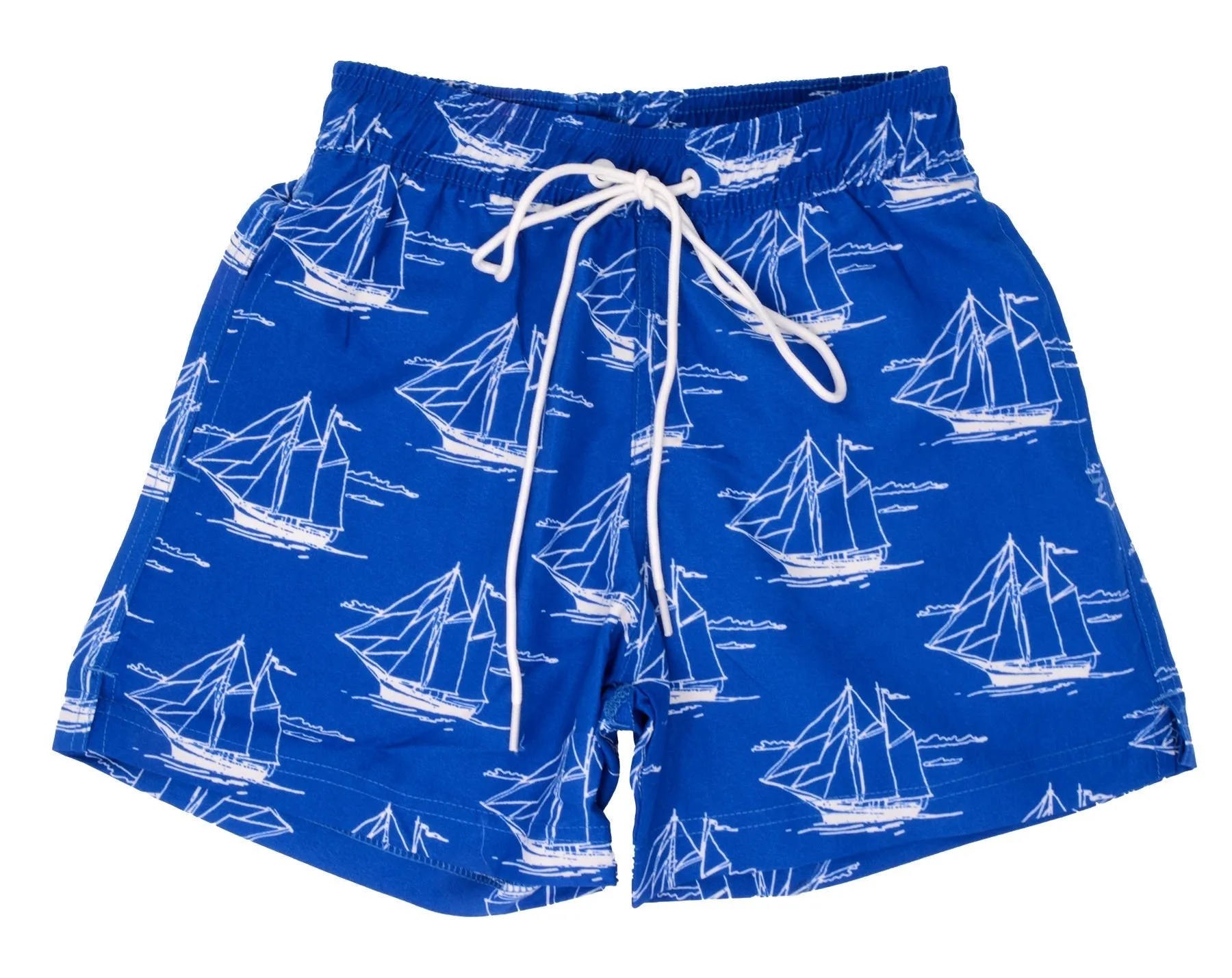 Adoretex Boy's Sailing Boat Printed Beach Board Shorts (MP019)