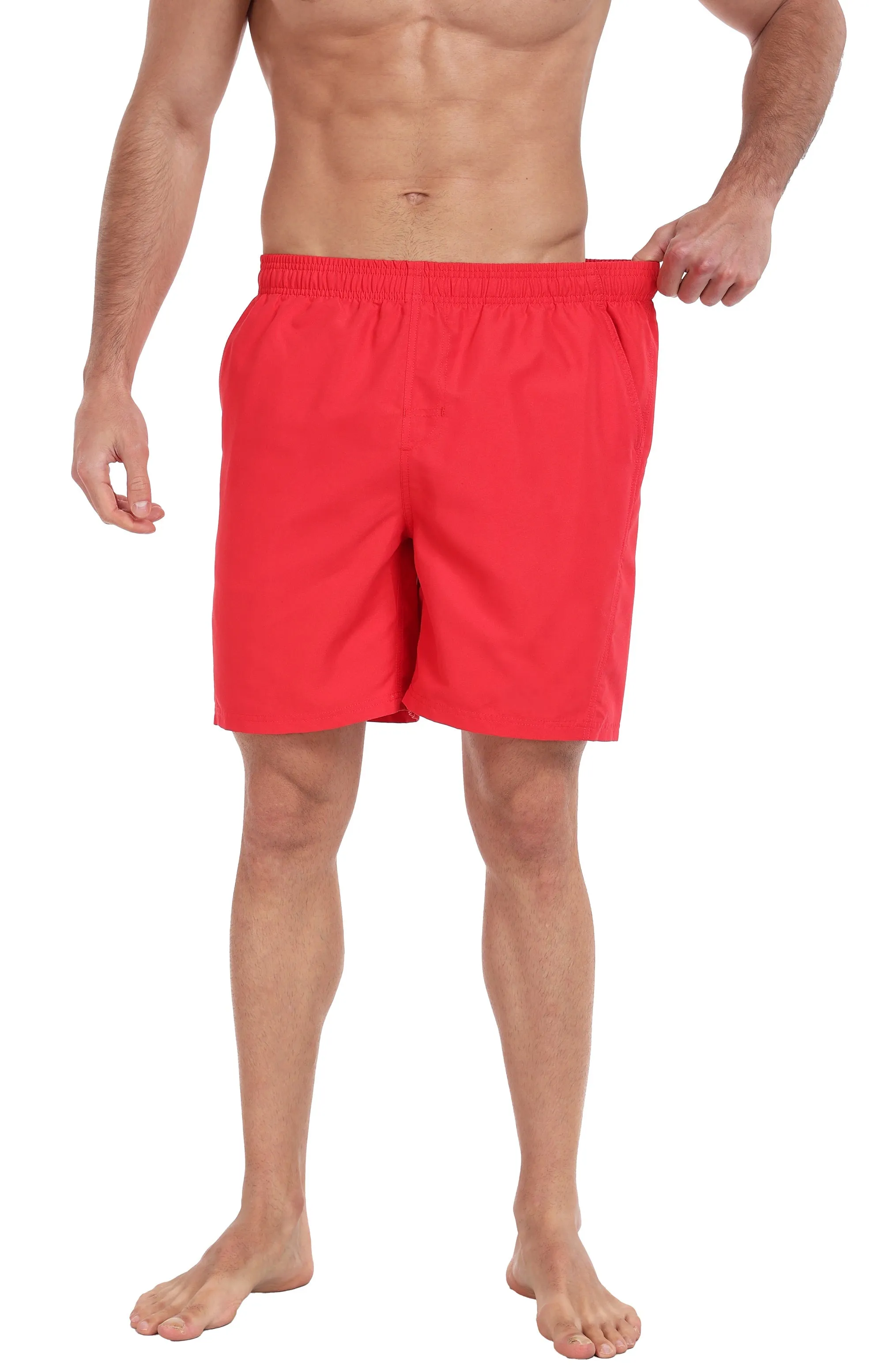 Adoretex Men's Solid Swim Board Shorts Swim Trunks Mesh Liner (M0002)