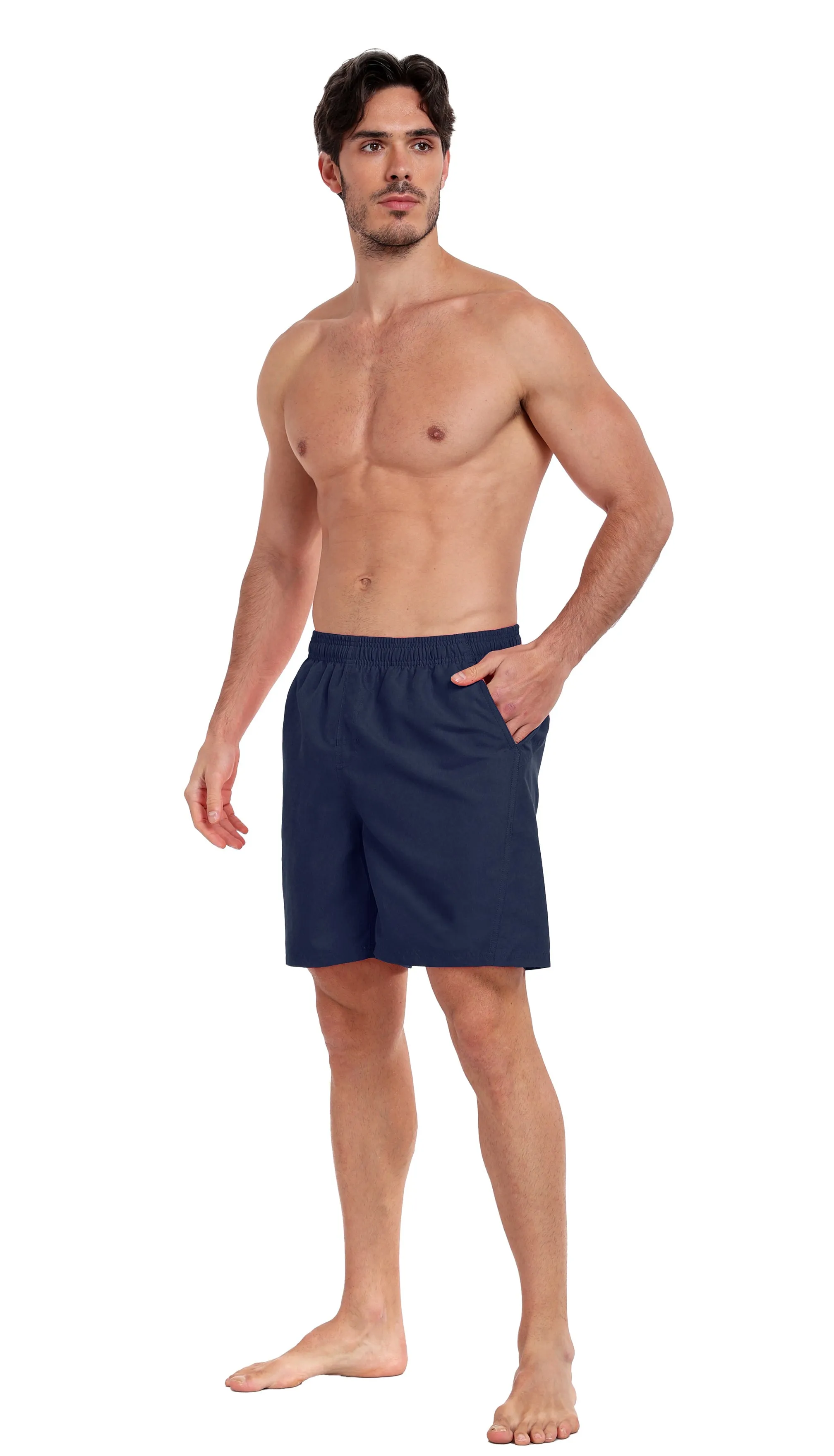 Adoretex Men's Solid Swim Board Shorts Swim Trunks Mesh Liner (M0002)