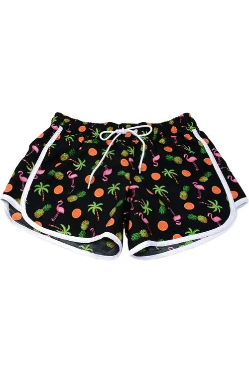 Adoretex Women's Fruits Printed Beach Board Shorts (FBP012)
