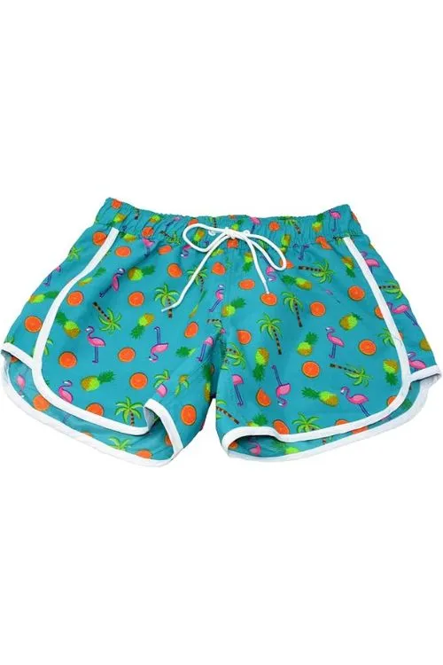 Adoretex Women's Fruits Printed Beach Board Shorts (FBP012)