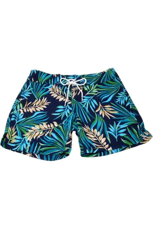 Adoretex Women's Plus Size Fern Garden Quick Dry Board and Water Shorts (FBP007P)