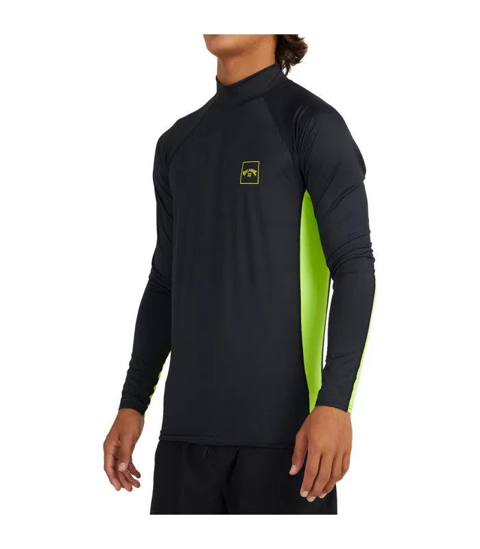 Airlite Stacked Pf Ls Mens Black/Neon Yellow