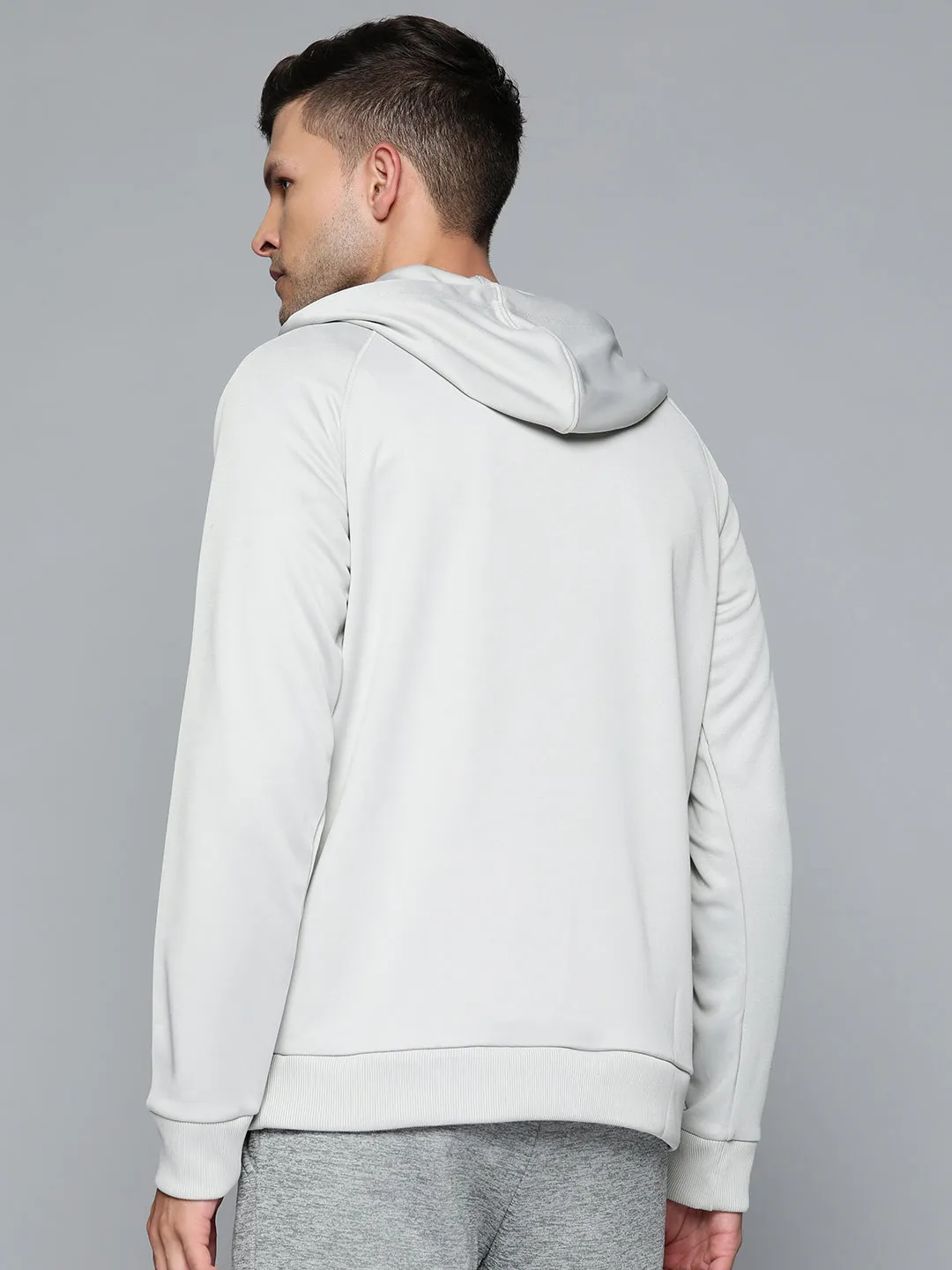 Alcis Men Grey Hooded Sweatshirt