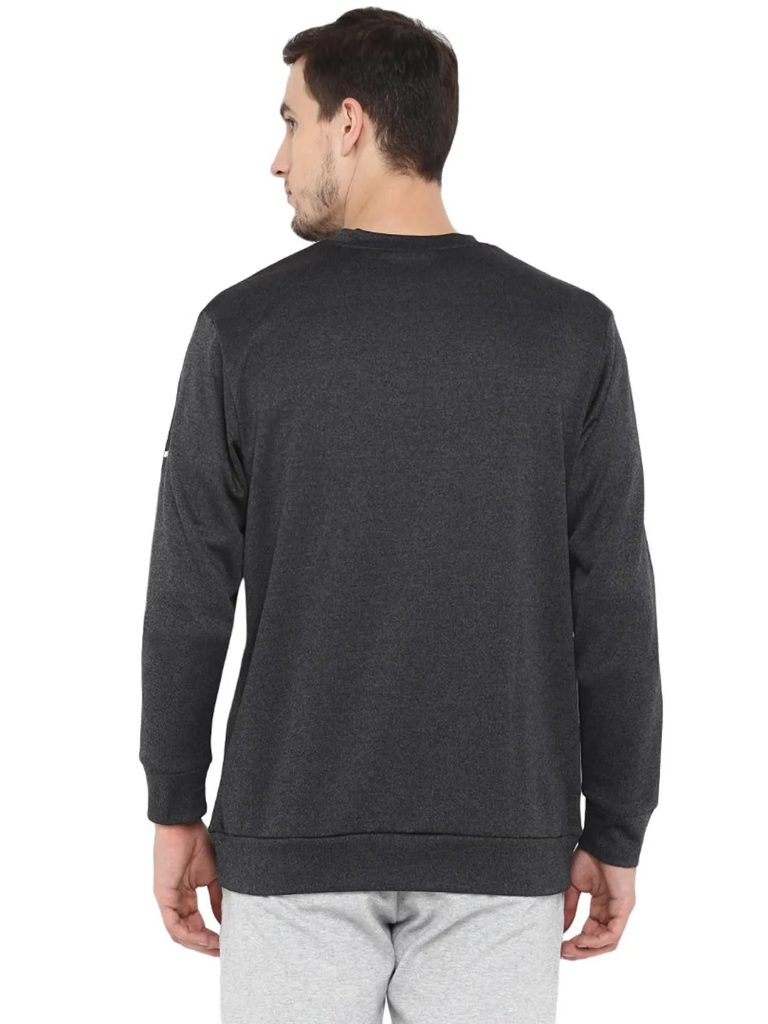 Alcis Men Printed Black Sweatshirts