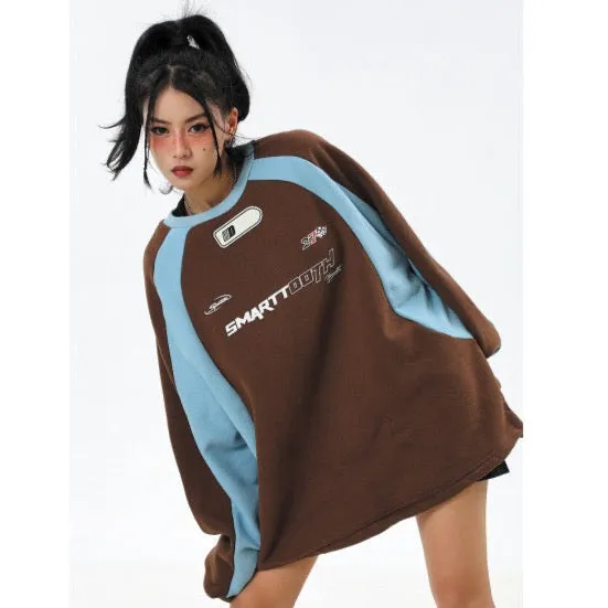 Alice Two-Tone Racer Prints Sweatshirts - 2 Colors