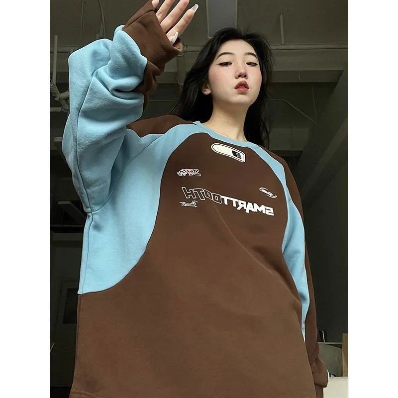 Alice Two-Tone Racer Prints Sweatshirts - 2 Colors
