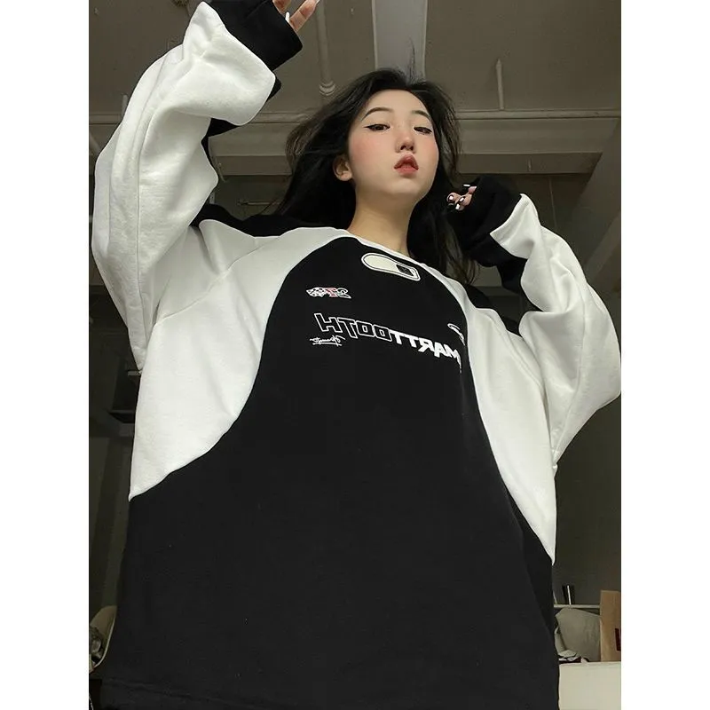 Alice Two-Tone Racer Prints Sweatshirts - 2 Colors