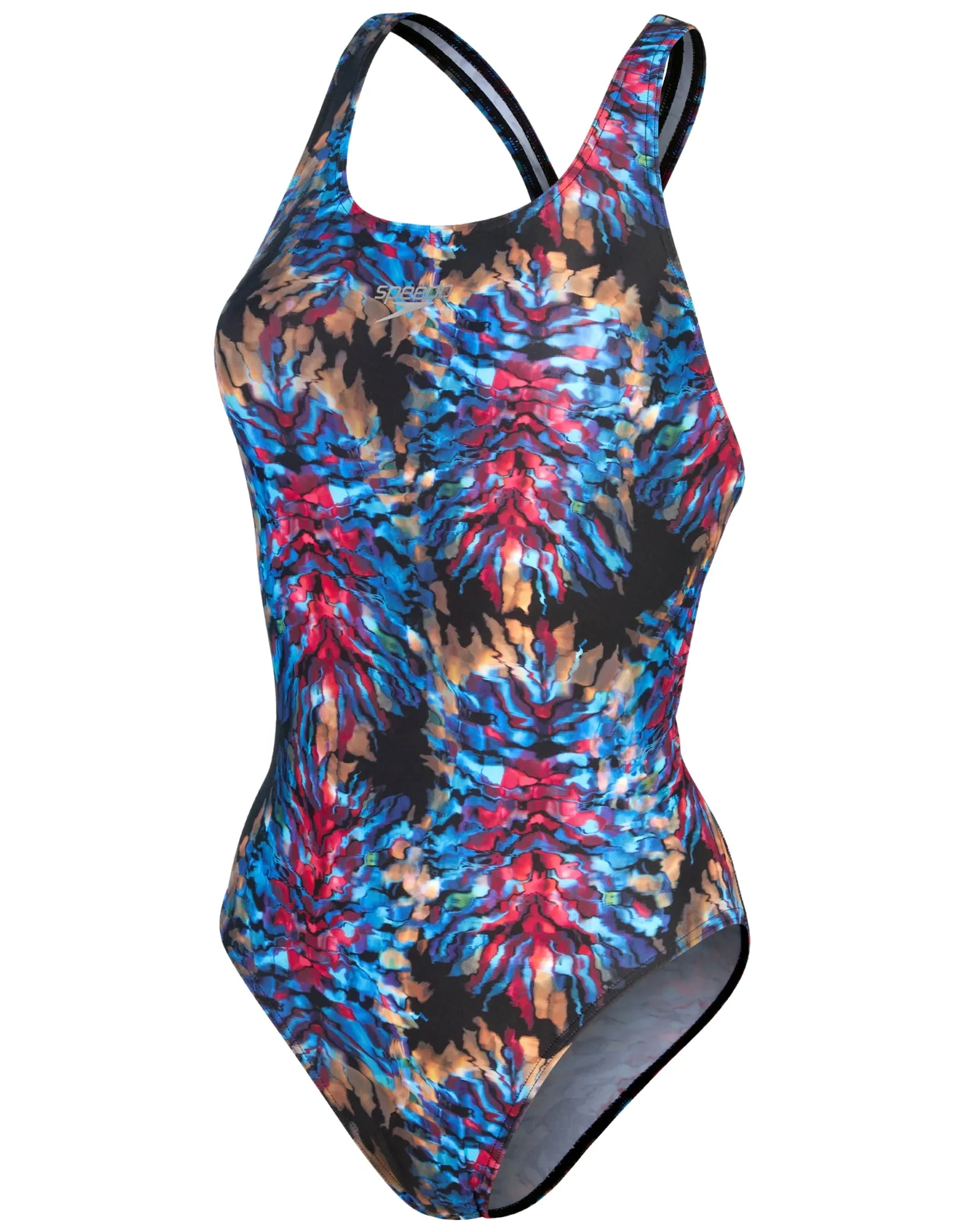 Allover Digital Proback Swimsuit - Black/Pink