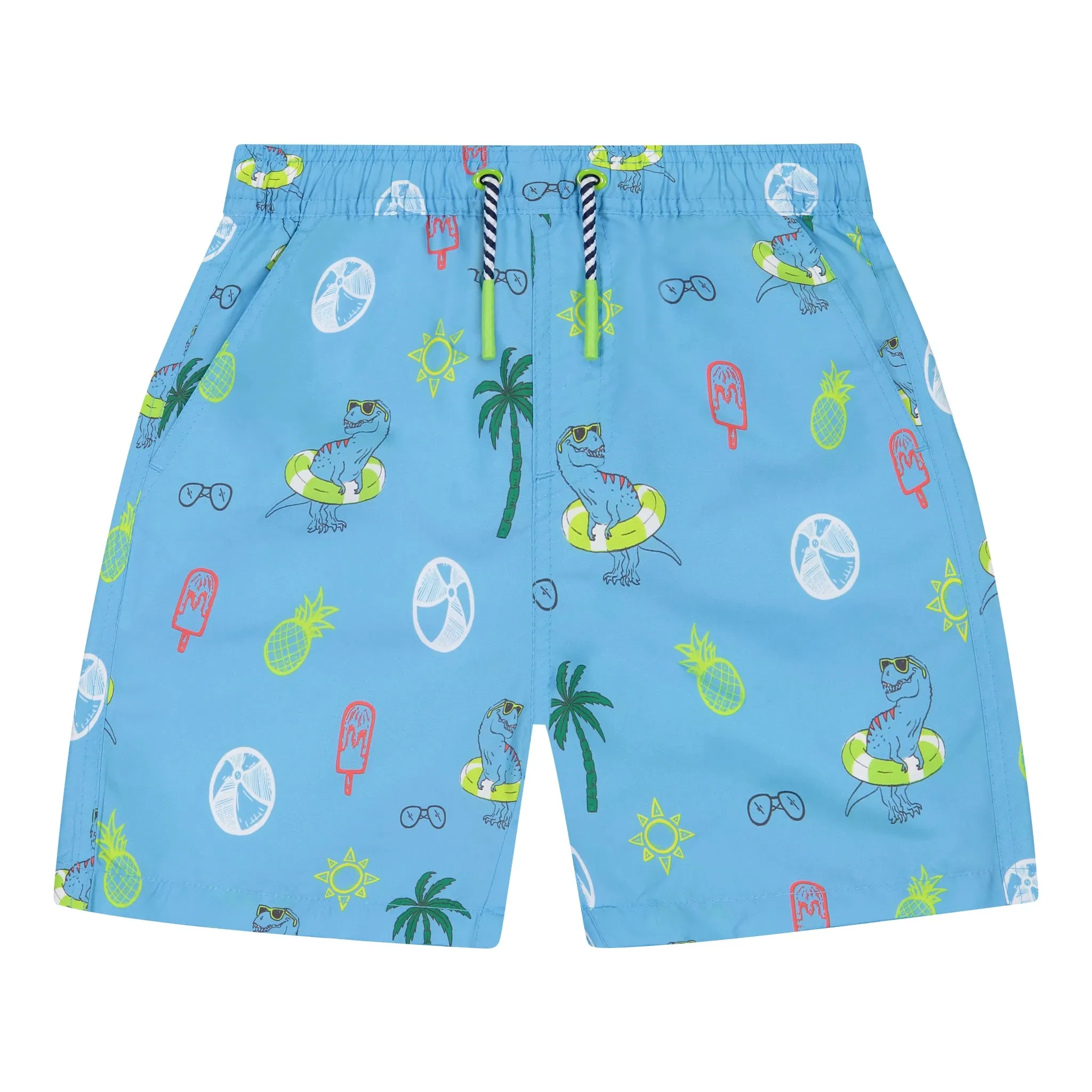 Andy & Evan Boys Dino 2pc Rashguard Set