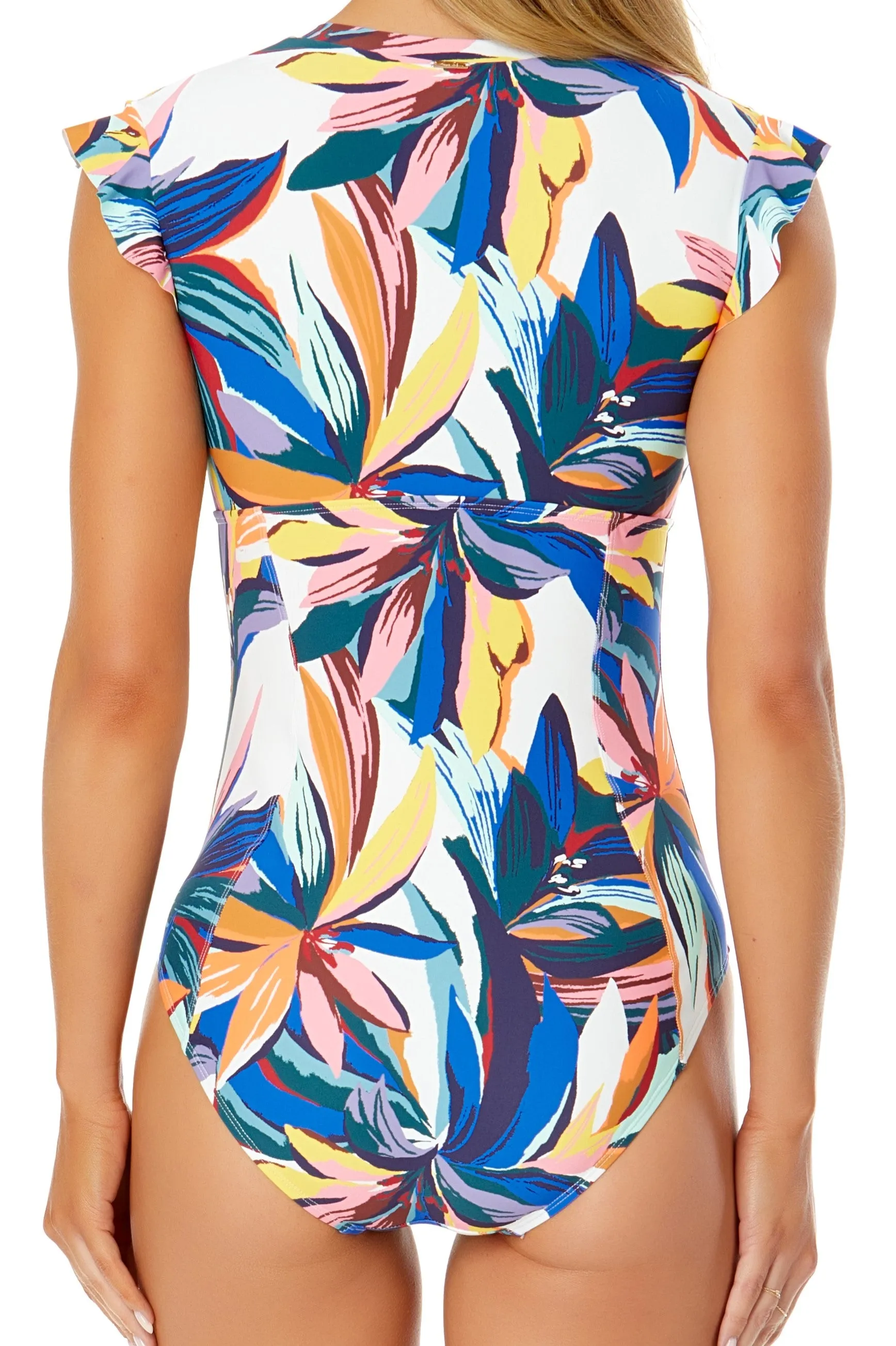 Anne Cole Riveria Flutter Zip One Piece