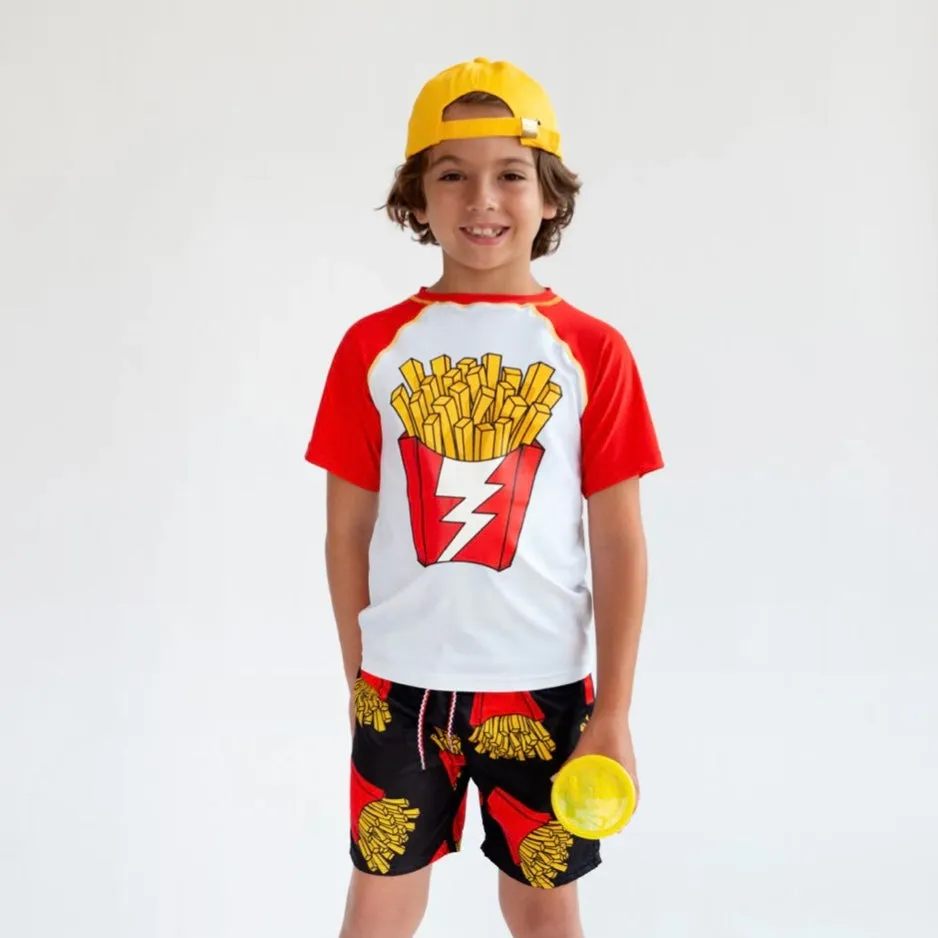 Appaman Rash Guard Shazam Fries