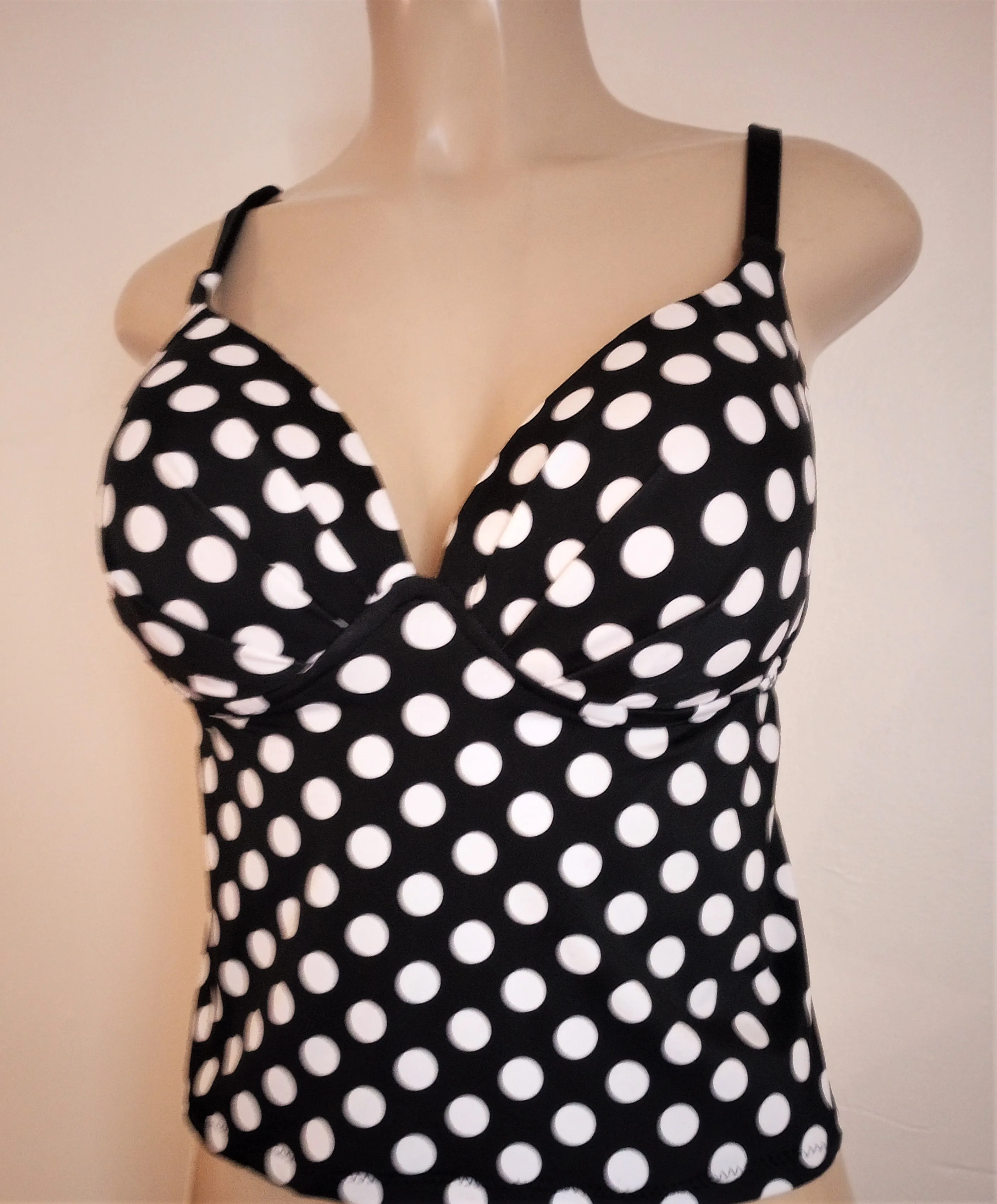 Apron Back Underwire Push Up Tankini Tops
