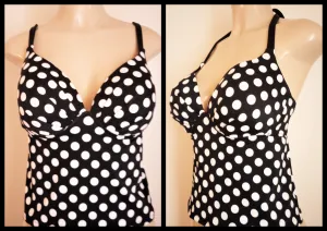 Apron Back Underwire Push Up Tankini Tops