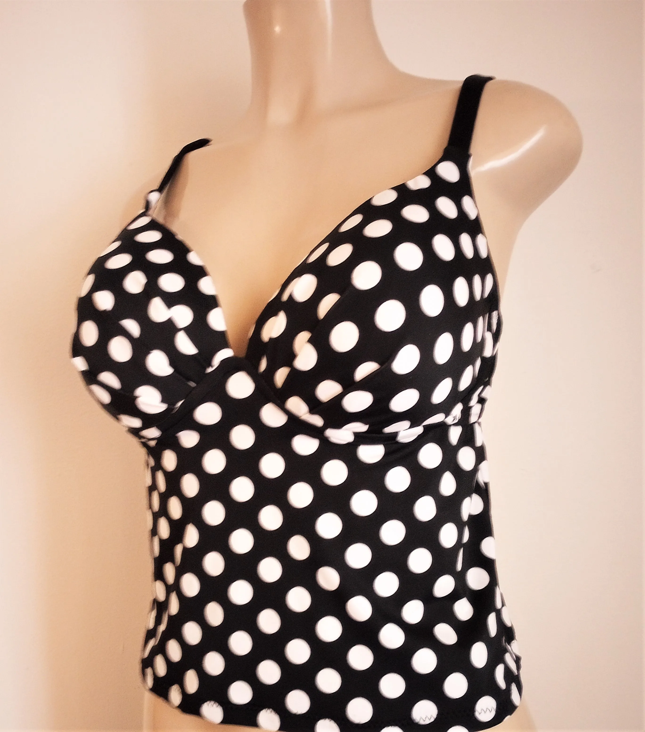 Apron Back Underwire Push Up Tankini Tops