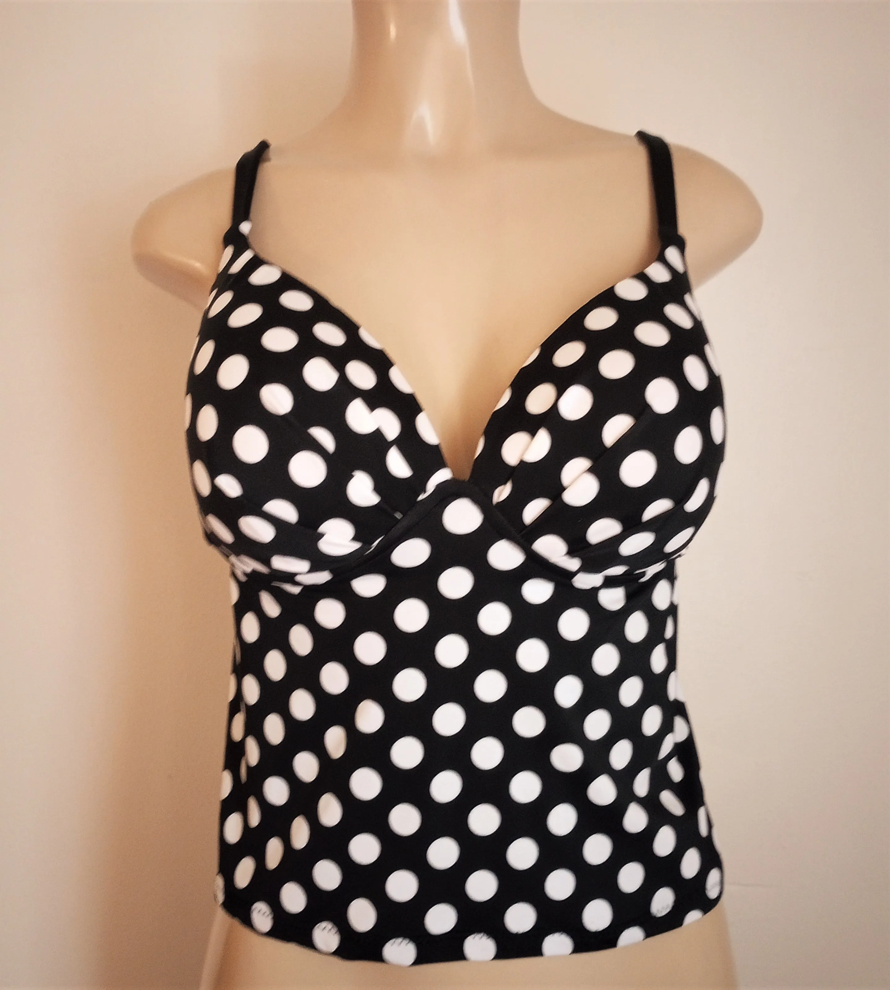 Apron Back Underwire Push Up Tankini Tops