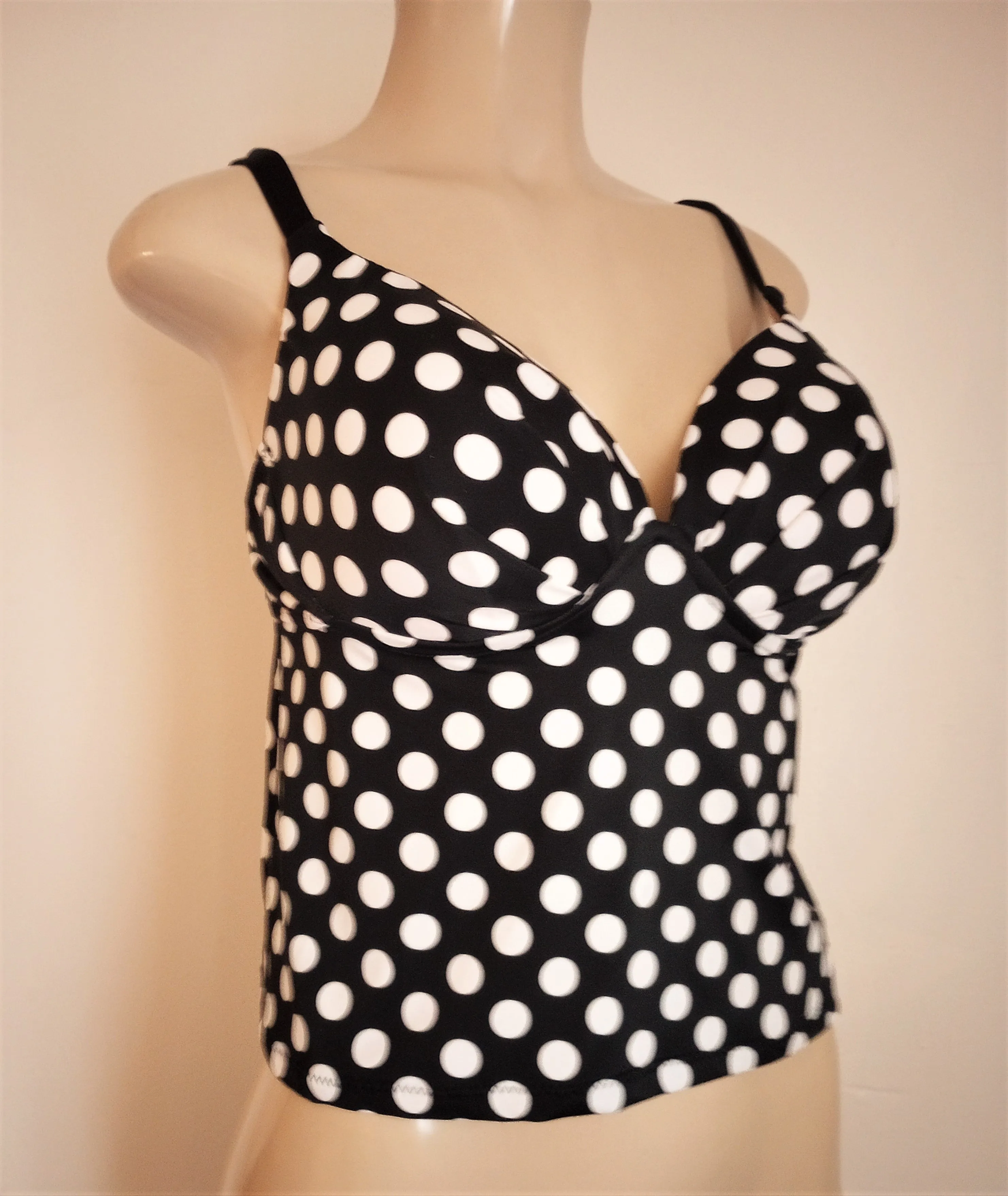 Apron Back Underwire Push Up Tankini Tops