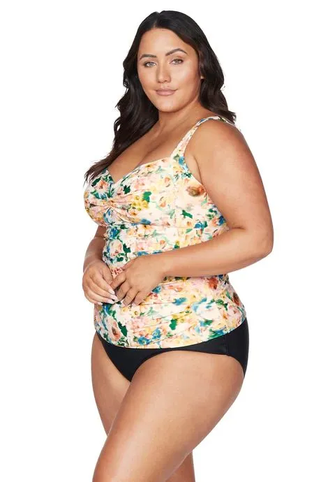 ARTESANDS- WOMEN'S ODETTE MULTI BOTTCELLI TANKINI SWIM TOP