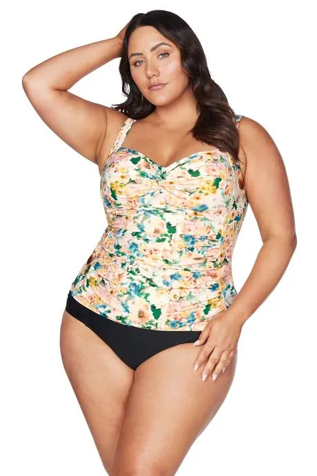 ARTESANDS- WOMEN'S ODETTE MULTI BOTTCELLI TANKINI SWIM TOP