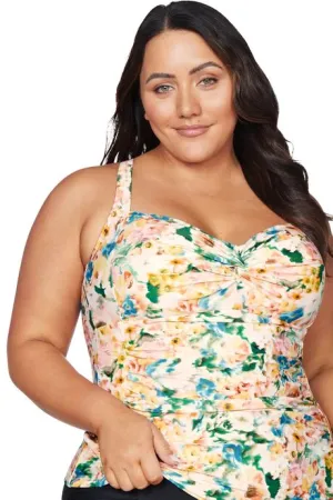 ARTESANDS- WOMEN'S ODETTE MULTI BOTTCELLI TANKINI SWIM TOP