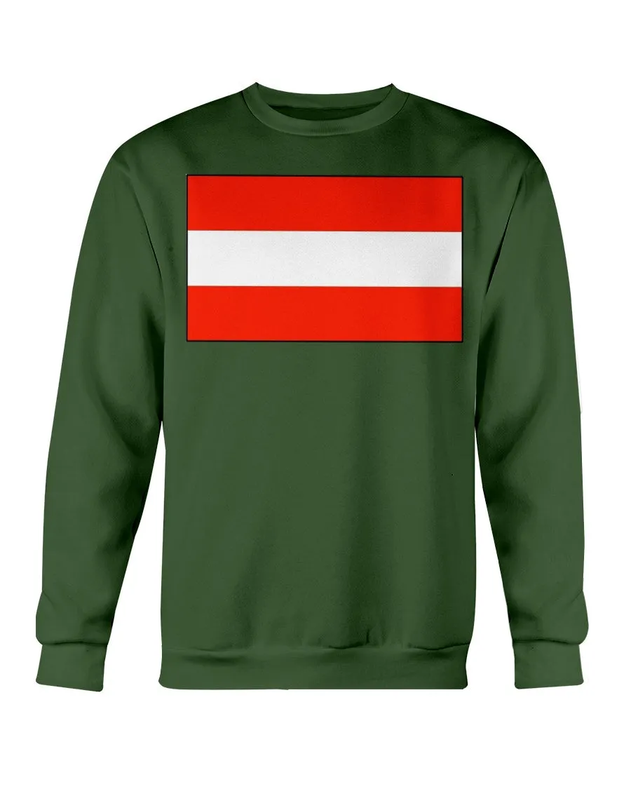 Austria Flag Gildan Crewneck Sweatshirt