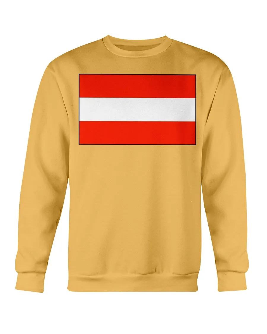 Austria Flag Gildan Crewneck Sweatshirt