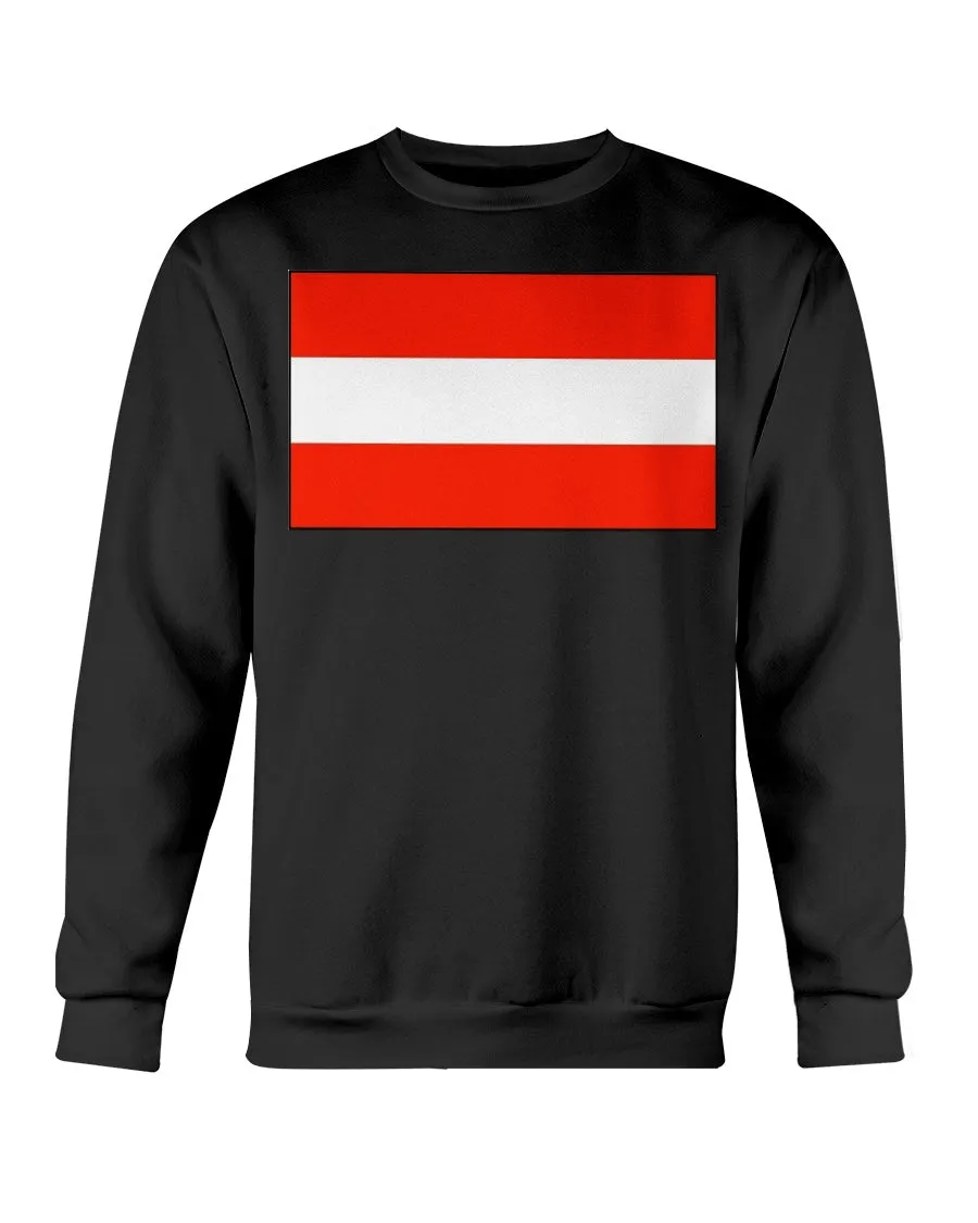 Austria Flag Gildan Crewneck Sweatshirt