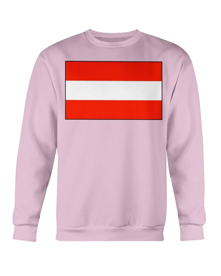 Austria Flag Gildan Crewneck Sweatshirt