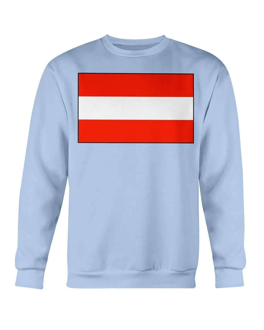 Austria Flag Gildan Crewneck Sweatshirt