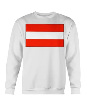 Austria Flag Gildan Crewneck Sweatshirt