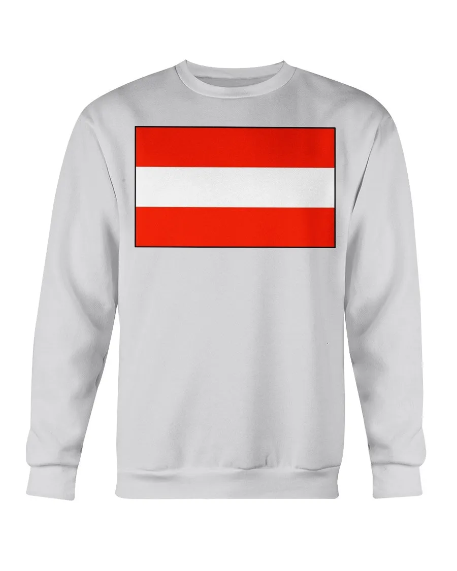 Austria Flag Gildan Crewneck Sweatshirt