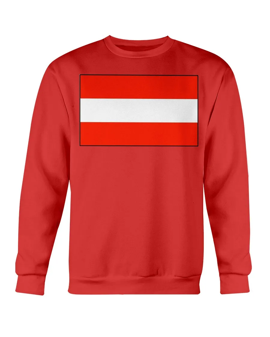 Austria Flag Gildan Crewneck Sweatshirt