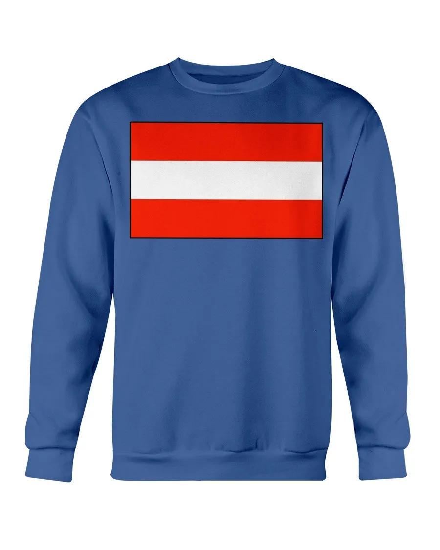 Austria Flag Gildan Crewneck Sweatshirt