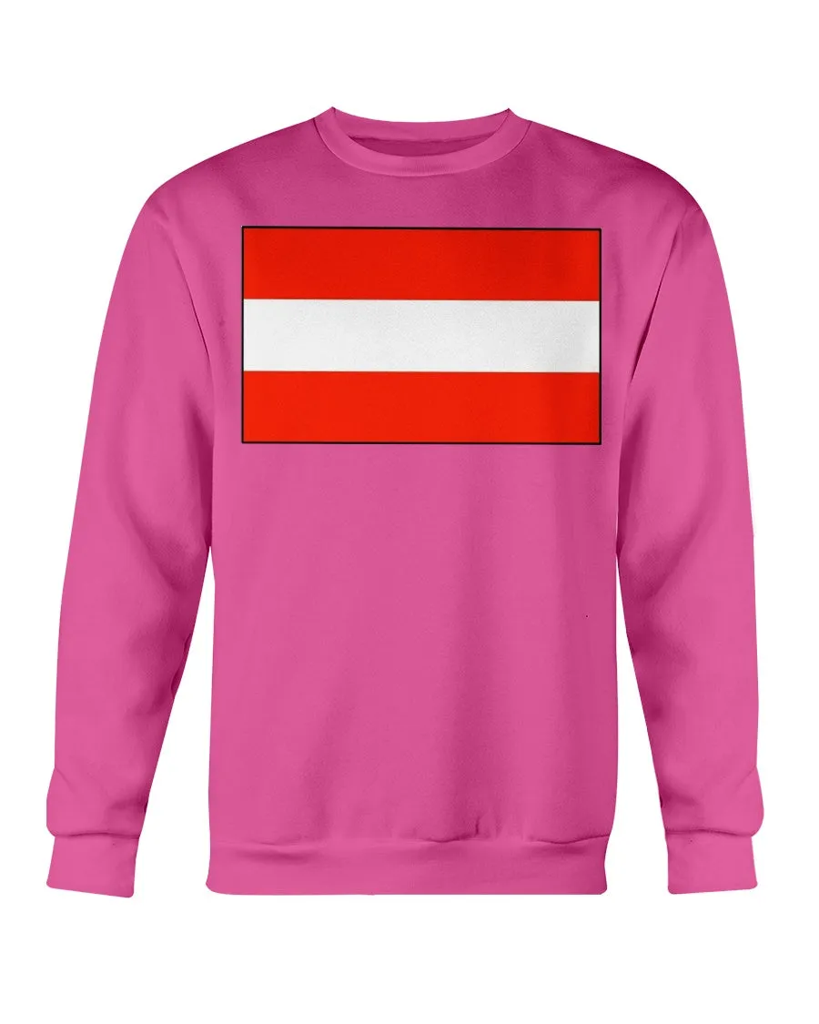 Austria Flag Gildan Crewneck Sweatshirt