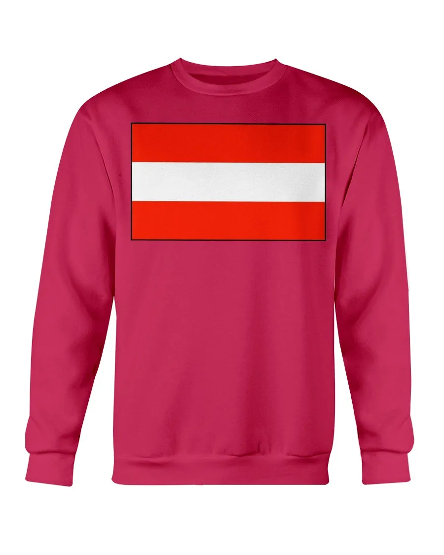 Austria Flag Gildan Crewneck Sweatshirt