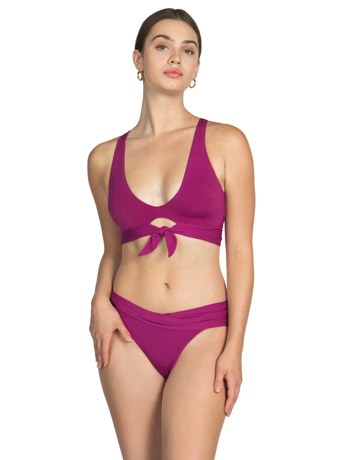 Ava Over Shoulder-Ava Twist Bikini ::RET