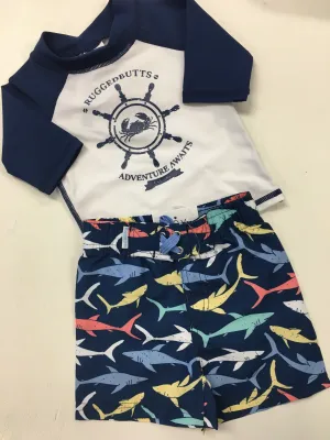 Baby Boy Swim Suit and Rash Guard