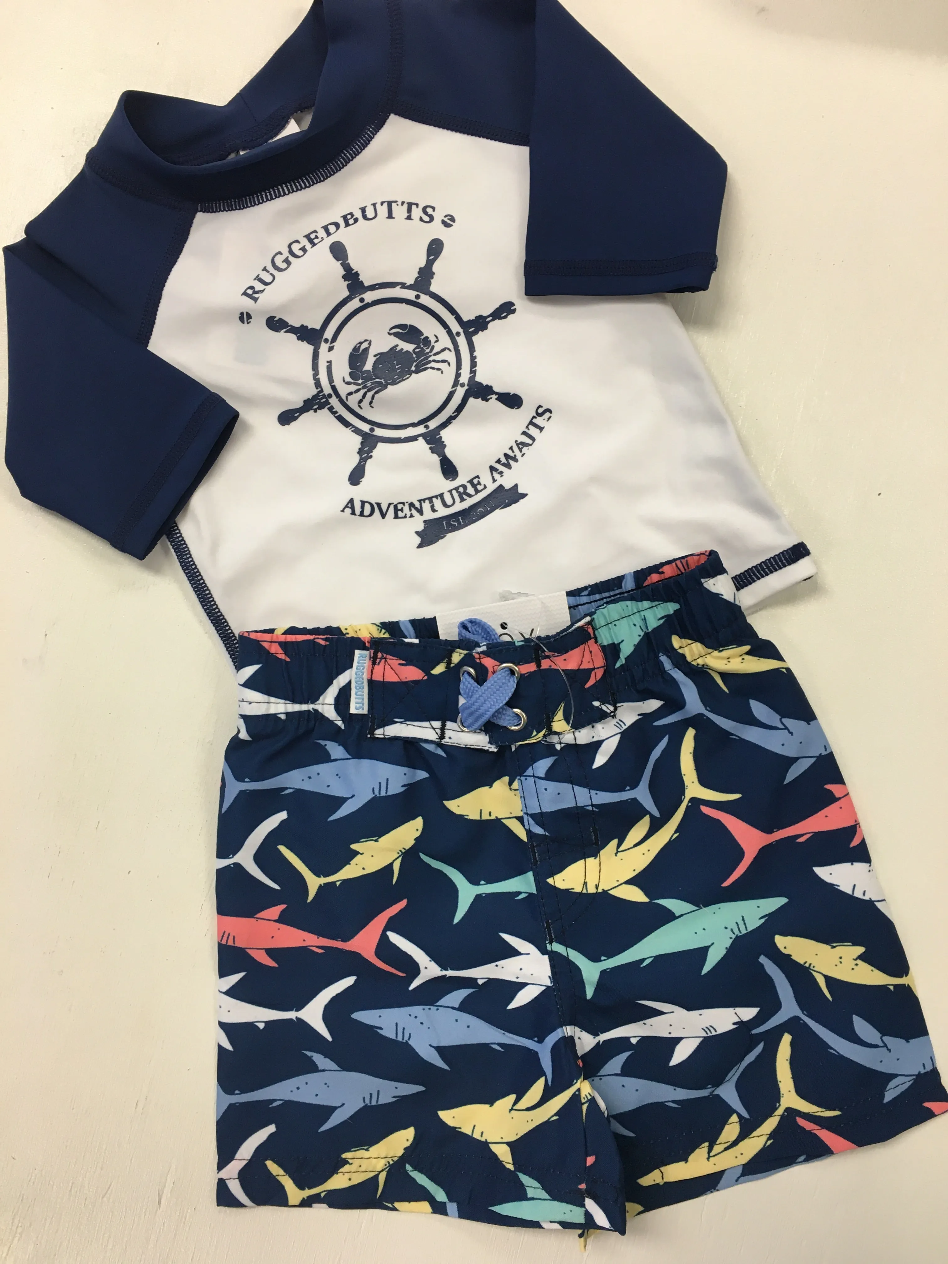 Baby Boy Swim Suit and Rash Guard