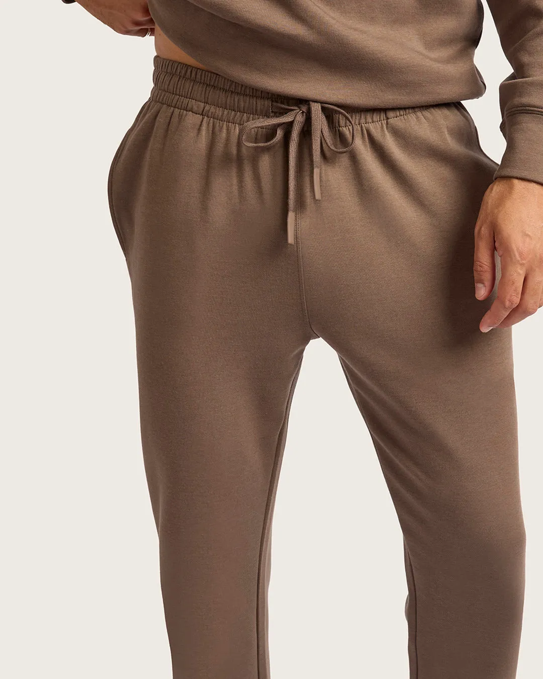 Bamboo CloudKnit Men's Cuffed Sweat Pants - Oyster