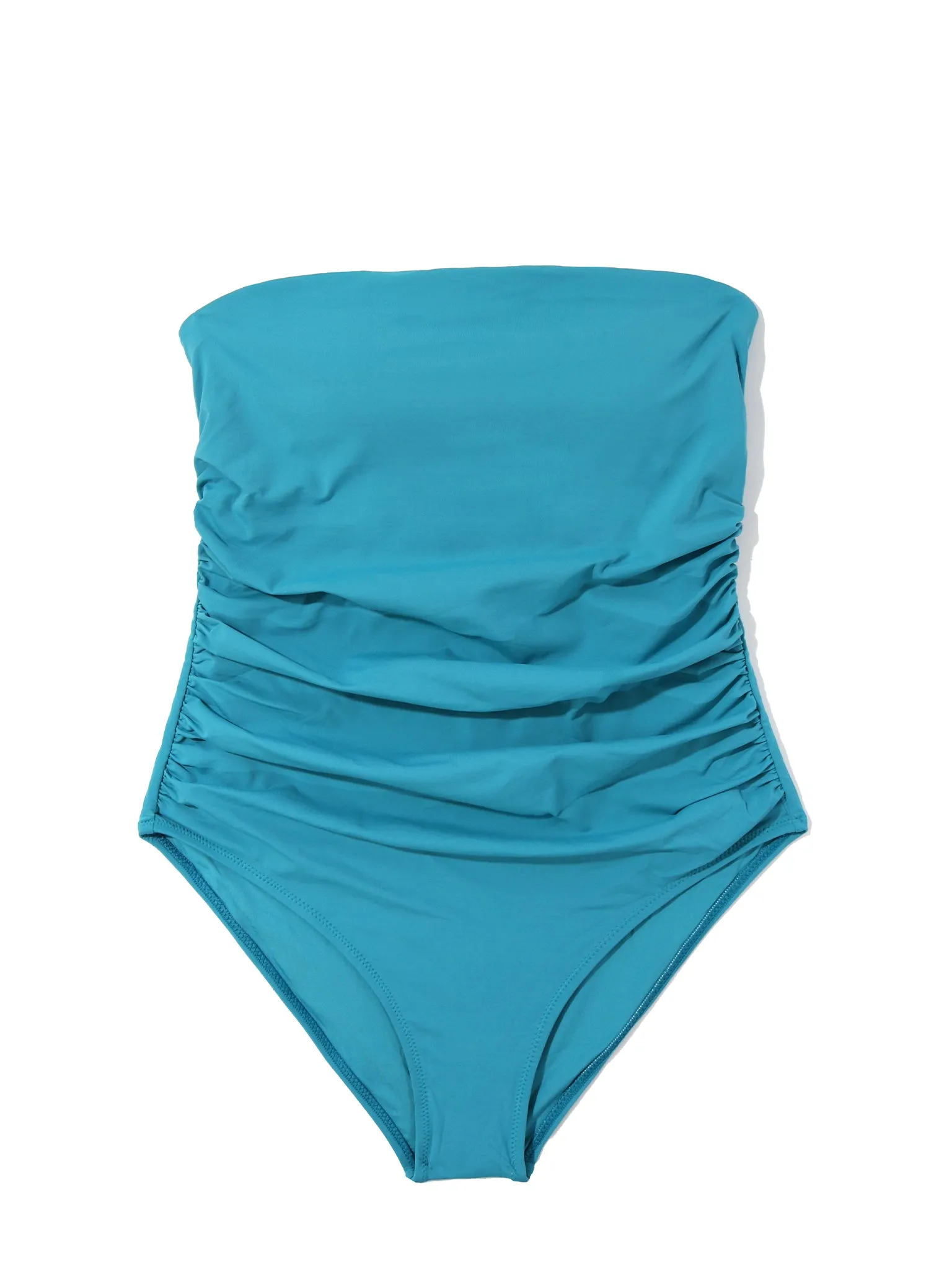 Bandeau One Piece Swimsuit Tahiti Teal